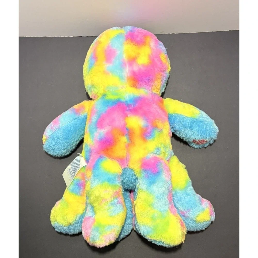 Build A Bear BAB‎ Octopus Rainbow Tie Dye Stuffed Soft Animal Plush Toy